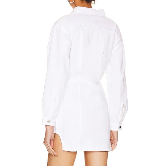 Superdown New Holland Denim Dress White Button Front Small - Picture 2 of 15